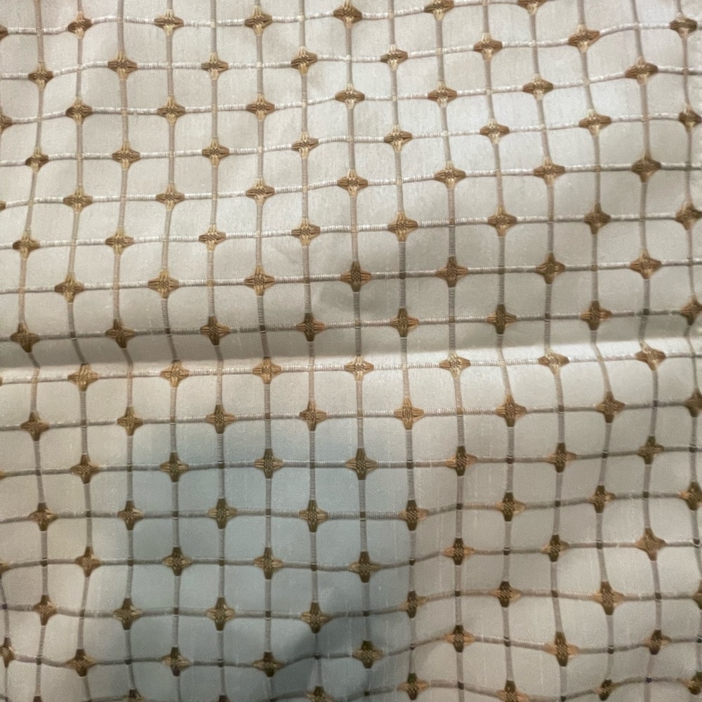 2- Creme with Gold Design Valances - Picture 6 of 9